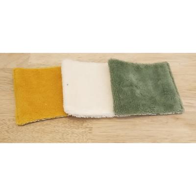 Lot de 3 lingettes lavables